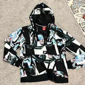 Nike Black and Multicolor Jacket